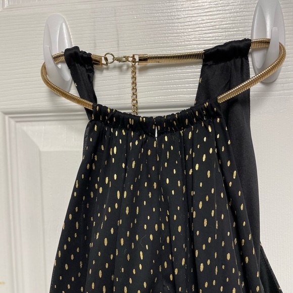 Beautiful jumpsuit black with golden dots - Picture 4 of 4